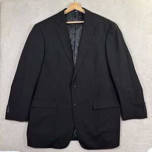 GS Perfect Blazer Jacket Mens 46L Long Black Casual Preppy Classic Fit Tall EUC